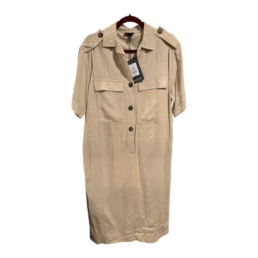 BRAND NEW size XS long tan dress